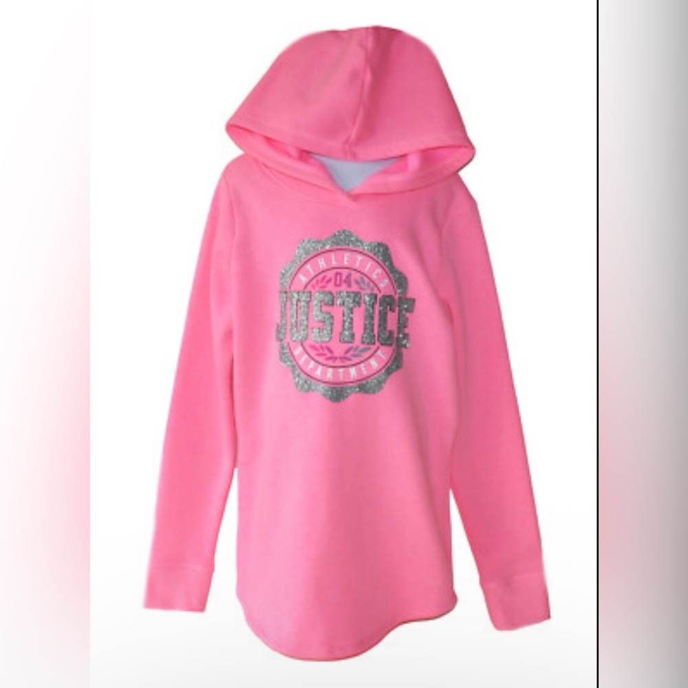 Justice Pink Girls Pullover Hoodie (8)
